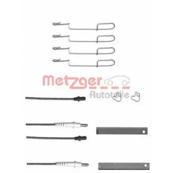 Kit d'accessoires, plaquette de frein à disque METZGER OEM 0004200402