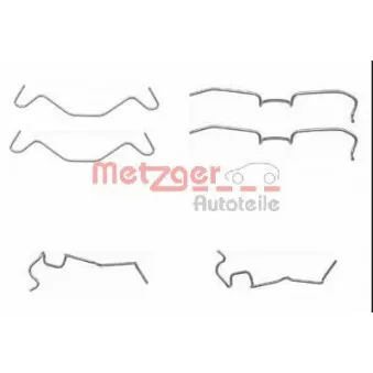 Kit d'accessoires, plaquette de frein à disque METZGER 109-1650