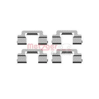 Kit d'accessoires, plaquette de frein à disque METZGER 109-1703