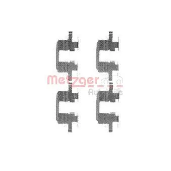 METZGER 109-1711 - Kit d'accessoires, plaquette de frein à disque