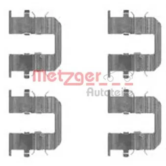 Kit d'accessoires, plaquette de frein à disque METZGER 109-1746