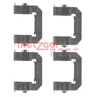 Kit d'accessoires, plaquette de frein à disque METZGER 109-1761