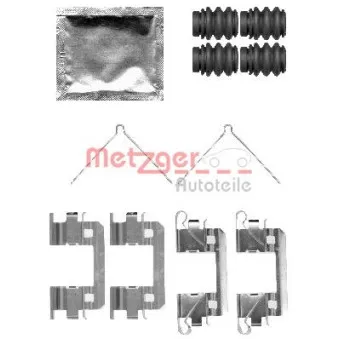 Kit d'accessoires, plaquette de frein à disque METZGER 109-1811