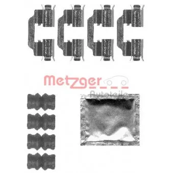 Kit d'accessoires, plaquette de frein à disque METZGER 109-1832