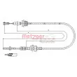 METZGER 11.2256 - Tirette à câble, commande d'embrayage
