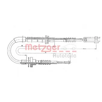 METZGER 11.3910 - Tirette à câble, commande d'embrayage