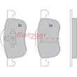 METZGER 1170013 - Jeu de 4 plaquettes de frein avant