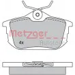 METZGER 1170021 - Jeu de 4 plaquettes de frein arrière