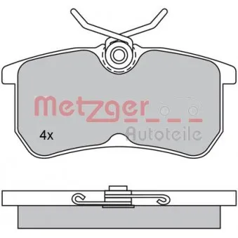 METZGER 1170025 - Jeu de 4 plaquettes de frein arrière