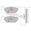 METZGER 1170027 - Jeu de 4 plaquettes de frein avant