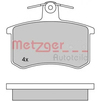 METZGER 1170030 - Jeu de 4 plaquettes de frein arrière
