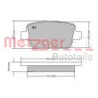 METZGER 1170058 - Jeu de 4 plaquettes de frein arrière