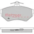 METZGER 1170061 - Jeu de 4 plaquettes de frein avant