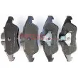 METZGER 1170071 - Jeu de 4 plaquettes de frein avant