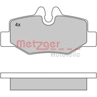 METZGER 1170081 - Jeu de 4 plaquettes de frein arrière
