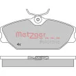 METZGER 1170084 - Jeu de 4 plaquettes de frein avant