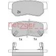 METZGER 1170119 - Jeu de 4 plaquettes de frein arrière