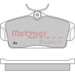 METZGER 1170125 - Jeu de 4 plaquettes de frein avant
