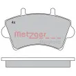 METZGER 1170175 - Jeu de 4 plaquettes de frein avant