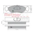 METZGER 1170181 - Jeu de 4 plaquettes de frein avant
