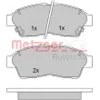 METZGER 1170209 - Jeu de 4 plaquettes de frein avant