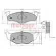 METZGER 1170217 - Jeu de 4 plaquettes de frein avant