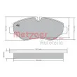 METZGER 1170271 - Jeu de 4 plaquettes de frein avant