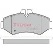METZGER 1170274 - Jeu de 4 plaquettes de frein arrière