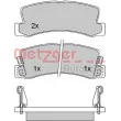 METZGER 1170277 - Jeu de 4 plaquettes de frein arrière