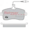 METZGER 1170283 - Jeu de 4 plaquettes de frein avant