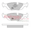 METZGER 1170284 - Jeu de 4 plaquettes de frein arrière