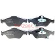 METZGER 1170287 - Jeu de 4 plaquettes de frein avant