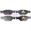 METZGER 1170293 - Jeu de 4 plaquettes de frein avant
