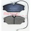 METZGER 1170301 - Jeu de 4 plaquettes de frein avant