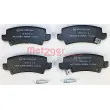 METZGER 1170304 - Jeu de 4 plaquettes de frein arrière