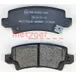 METZGER 1170304 - Jeu de 4 plaquettes de frein arrière