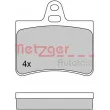 METZGER 1170311 - Jeu de 4 plaquettes de frein arrière