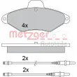 METZGER 1170319 - Jeu de 4 plaquettes de frein avant