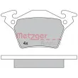 METZGER 1170331 - Jeu de 4 plaquettes de frein arrière