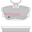 METZGER 1170332 - Jeu de 4 plaquettes de frein arrière
