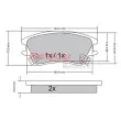 METZGER 1170347 - Jeu de 4 plaquettes de frein avant