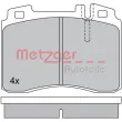 METZGER 1170374 - Jeu de 4 plaquettes de frein avant