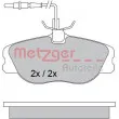 METZGER 1170386 - Jeu de 4 plaquettes de frein avant