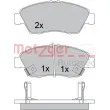 METZGER 1170388 - Jeu de 4 plaquettes de frein avant