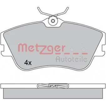 METZGER 1170389 - Jeu de 4 plaquettes de frein avant