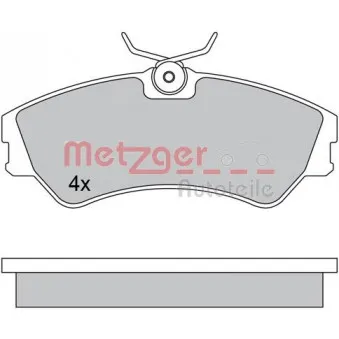 METZGER 1170397 - Jeu de 4 plaquettes de frein avant