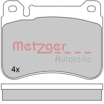 METZGER 1170407 - Jeu de 4 plaquettes de frein avant