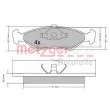 METZGER 1170426 - Jeu de 4 plaquettes de frein avant