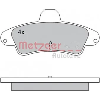 METZGER 1170430 - Jeu de 4 plaquettes de frein arrière