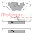 METZGER 1170473 - Jeu de 4 plaquettes de frein arrière